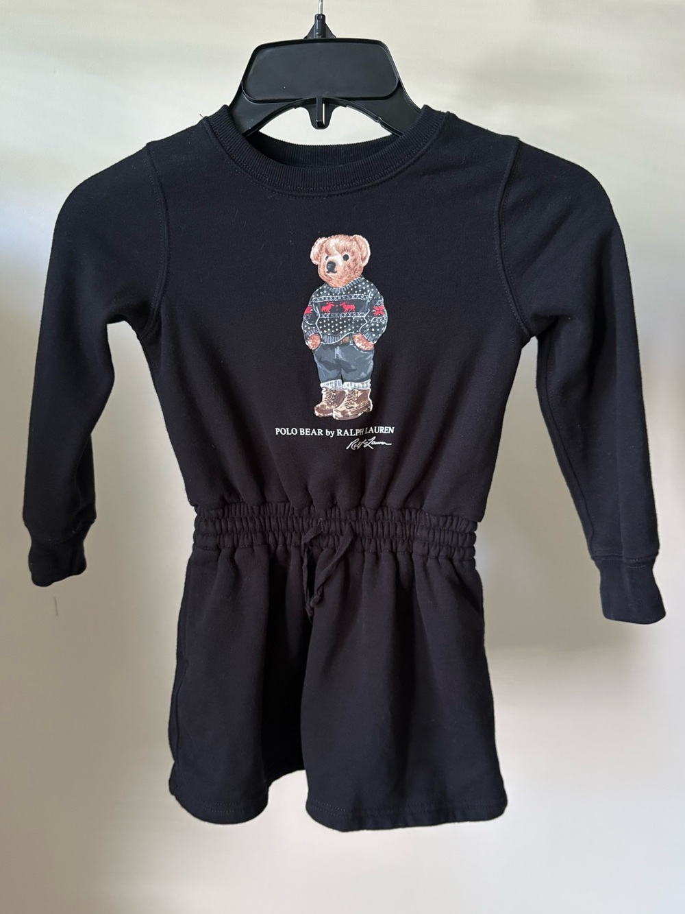 🐻 Polo Ralph Lauren Polo Bear Sweatshirt Dress | Size 4T